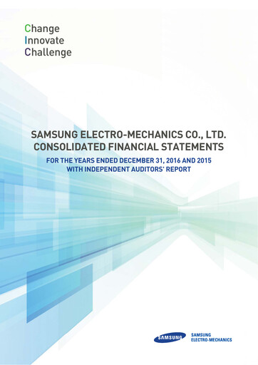 Thumbnail Samsung Electro-Mechanics
 Financial Statement 2016