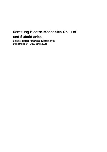 Thumbnail Samsung Electro-Mechanics
 Financial Statement 2022