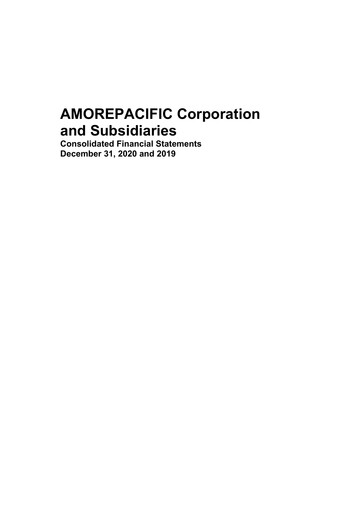 Thumbnail Amorepacific Financial Statement 2020