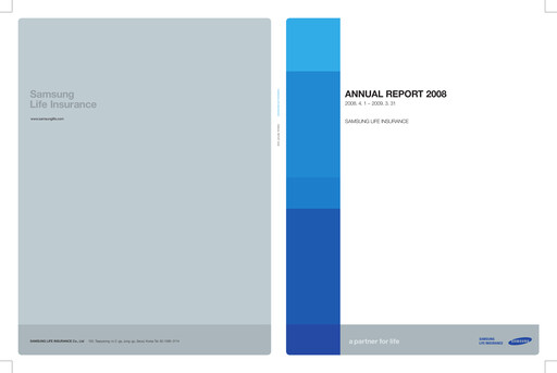 Thumbnail Samsung Life Insurance
 Annual Report 2008