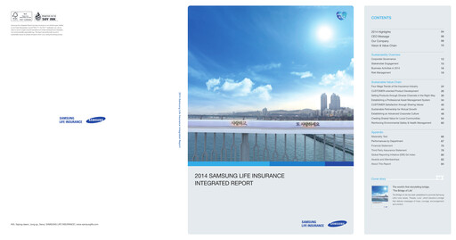 Thumbnail Samsung Life Insurance
 Annual Report 2014