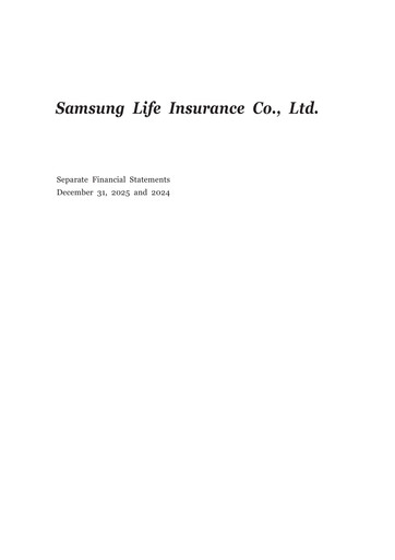 Miniature Samsung Life Insurance
 Bilan financier 2025