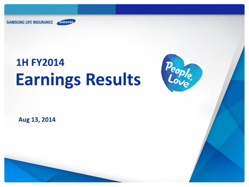Thumbnail Samsung Life Insurance
 Half-year Report 2014-h1