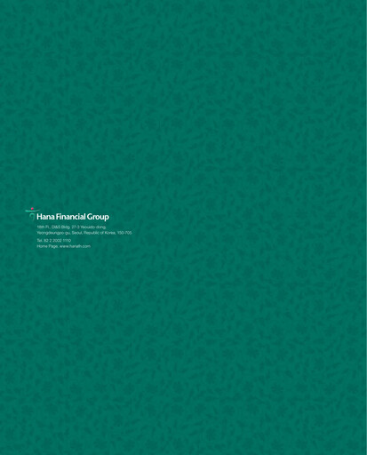 Thumbnail Hana Financial Group Annual Report 2006