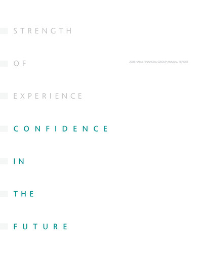 Thumbnail Hana Financial Group Annual Report 2008