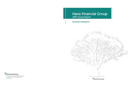 Thumbnail Hana Financial Group Annual Report 2009