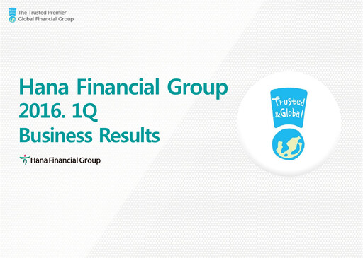 Miniature Hana Financial Group Rapport trimestriel 2016-q1