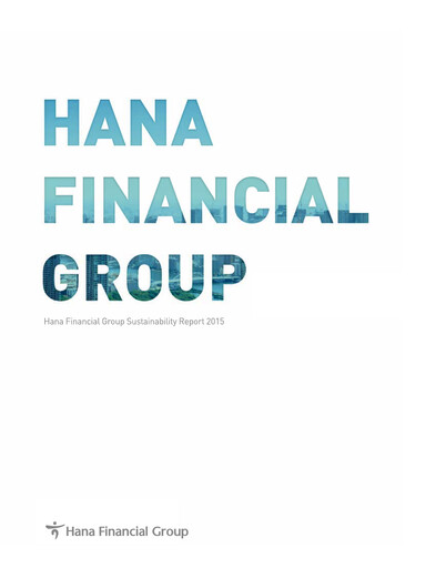 Thumbnail Hana Financial Group Sustainability Report 2015