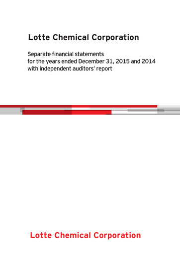 Thumbnail LOTTE Chemical
 Financial Statement 2014-2015