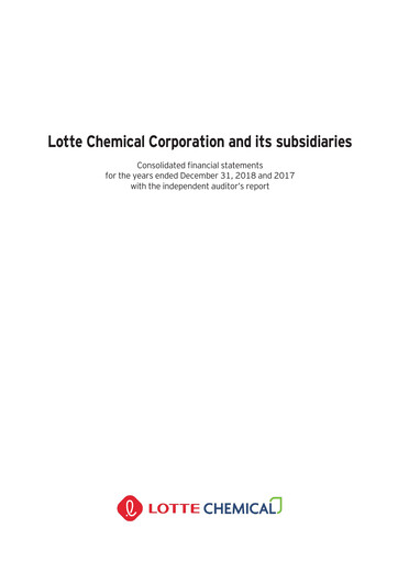 Thumbnail LOTTE Chemical
 Financial Statement 2017-2018