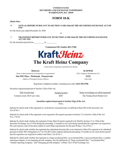 Thumbnail Kraft Heinz Annual Report 2020