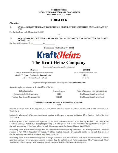Thumbnail Kraft Heinz Annual Report 2023