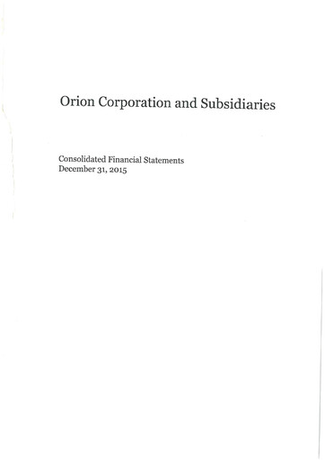 Thumbnail ORION Financial Statement 2015