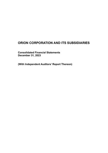 Thumbnail ORION Financial Statement 2023
