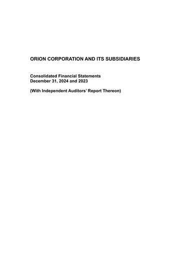 Thumbnail ORION Financial Statement 2024