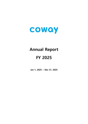 Thumbnail Coway
 Annual Report 2025