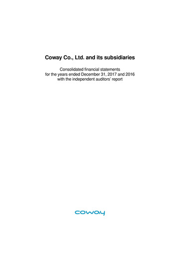 Thumbnail Coway
 Financial Statement 2017