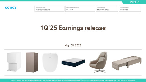 Thumbnail Coway
 Quarterly Report 2025-q1
