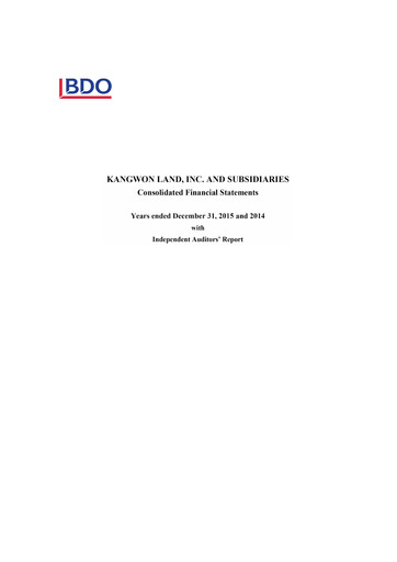 Thumbnail Kangwon Land
 Financial Statement 2014-2015