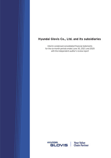 Thumbnail Hyundai Glovis
 Half-year Report 2021-h1