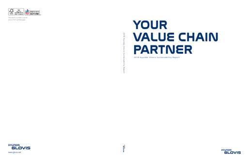 Thumbnail Hyundai Glovis
 Sustainability Report 2018