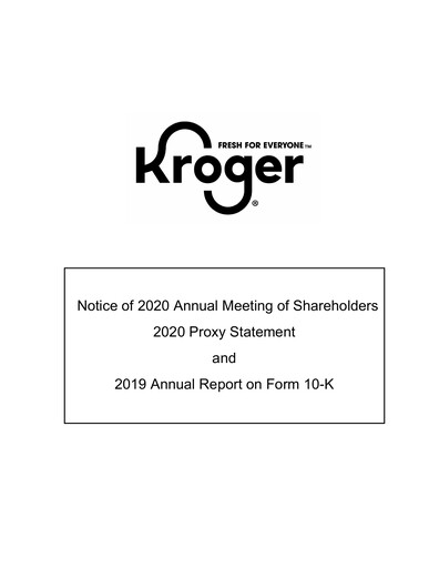 Thumbnail Kroger Annual Report 2019