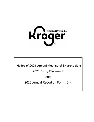 Thumbnail Kroger Annual Report 2020