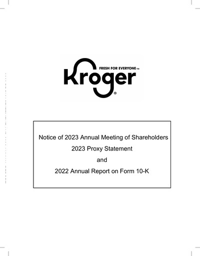 Thumbnail Kroger Annual Report 2022