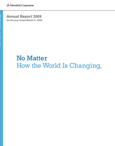 Thumbnail Mitsubishi Corporation Annual Report 2009