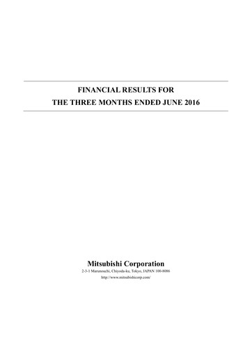 Thumbnail Mitsubishi Corporation Quarterly Report 2016-q1