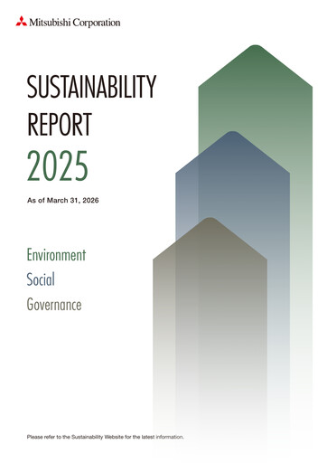 Miniature Mitsubishi Corporation Rapport de durabilité 2025