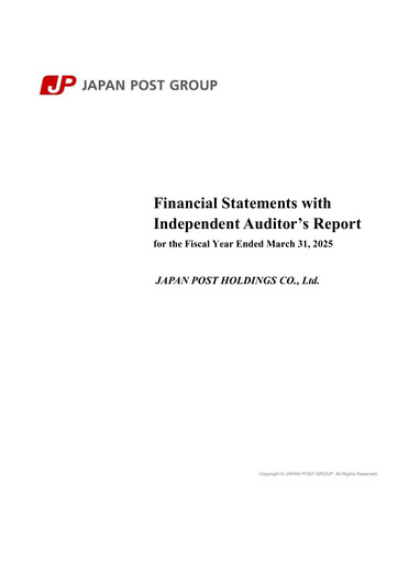 Miniature Japan Post Holdings
 Bilan financier 2025