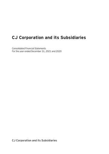 Thumbnail CJ Group Financial Statement 2020-2021