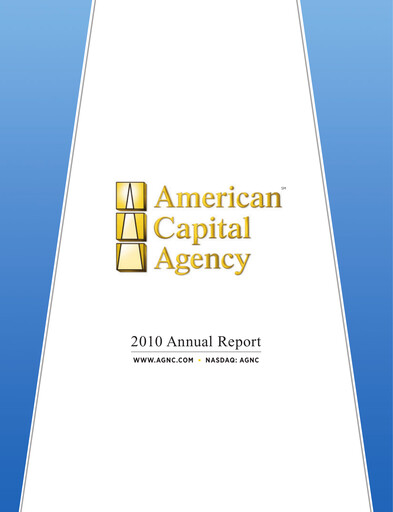 Thumbnail AGNC Investment Annual Report 2010