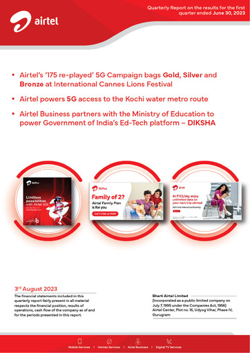 Vorschaubild Bharti Airtel
 Quartalsbericht 2023-q1