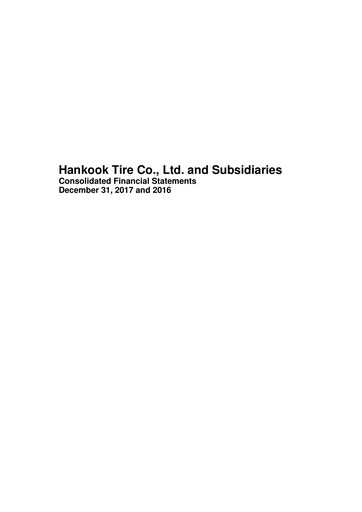 Thumbnail Hankook Tire Financial Statement 2016-2017