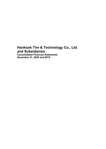 Thumbnail Hankook Tire Financial Statement 2019-2020
