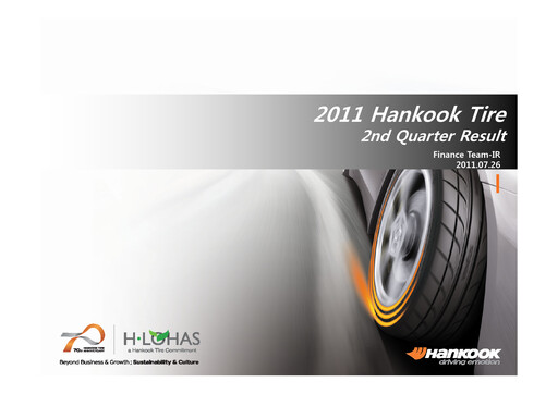 Miniature Hankook Tire Rapport trimestriel 2011-q2