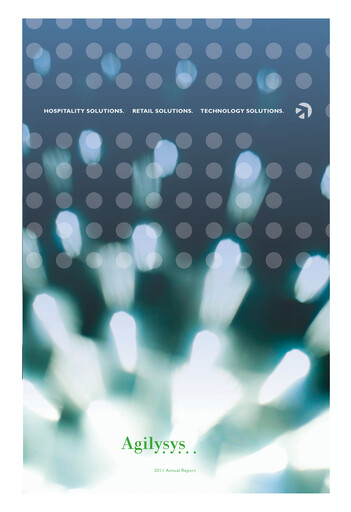 Miniature Agilysys Rapport annuel 2010-2011