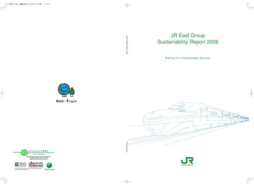 Thumbnail East Japan Railway Sustainability Report 2006