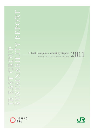 Thumbnail East Japan Railway Sustainability Report 2011