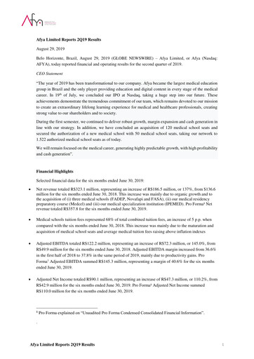 Thumbnail Afya
 Quarterly Report 2019-q2