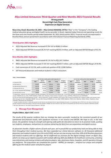 Thumbnail Afya
 Quarterly Report 2021-q3
