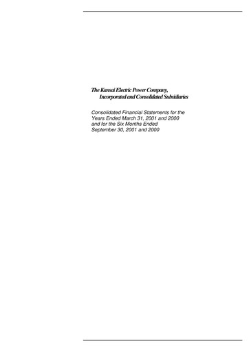 Thumbnail KEPCO Half-year Report 2001-h1