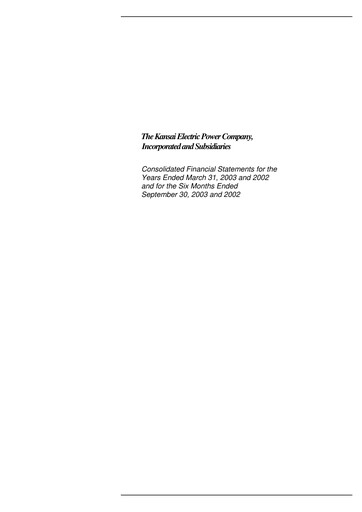 Thumbnail KEPCO Half-year Report 2003-h1