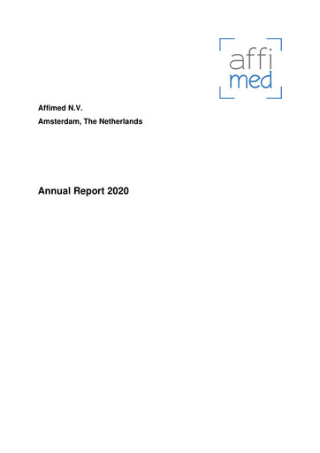 Thumbnail Affimed
 Annual Report 2020