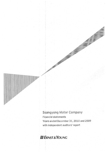 Thumbnail KG Mobility (SsangYong Motor) Financial Statement 2009-2010