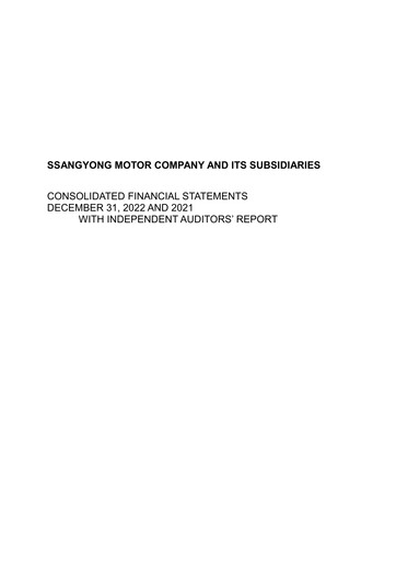 Thumbnail KG Mobility (SsangYong Motor) Financial Statement 2021-2022