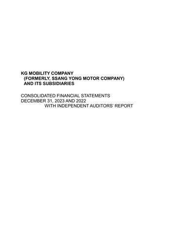 Thumbnail KG Mobility (SsangYong Motor) Financial Statement 2022-2023