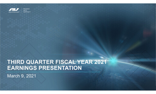 Thumbnail AeroVironment Quarterly Report 2021-q3